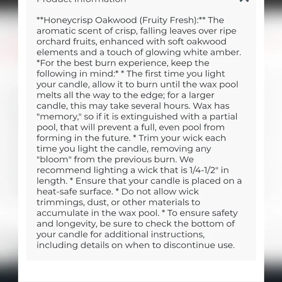 Fruity Honeycrisp Oakwood Glass Jar Candle - Picture 11 of 11